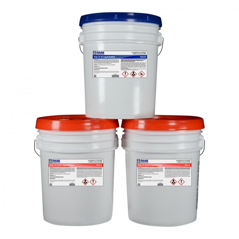 Polytek 74-55 Polyurethane Liquid Mold Rubber-100 lb Kit