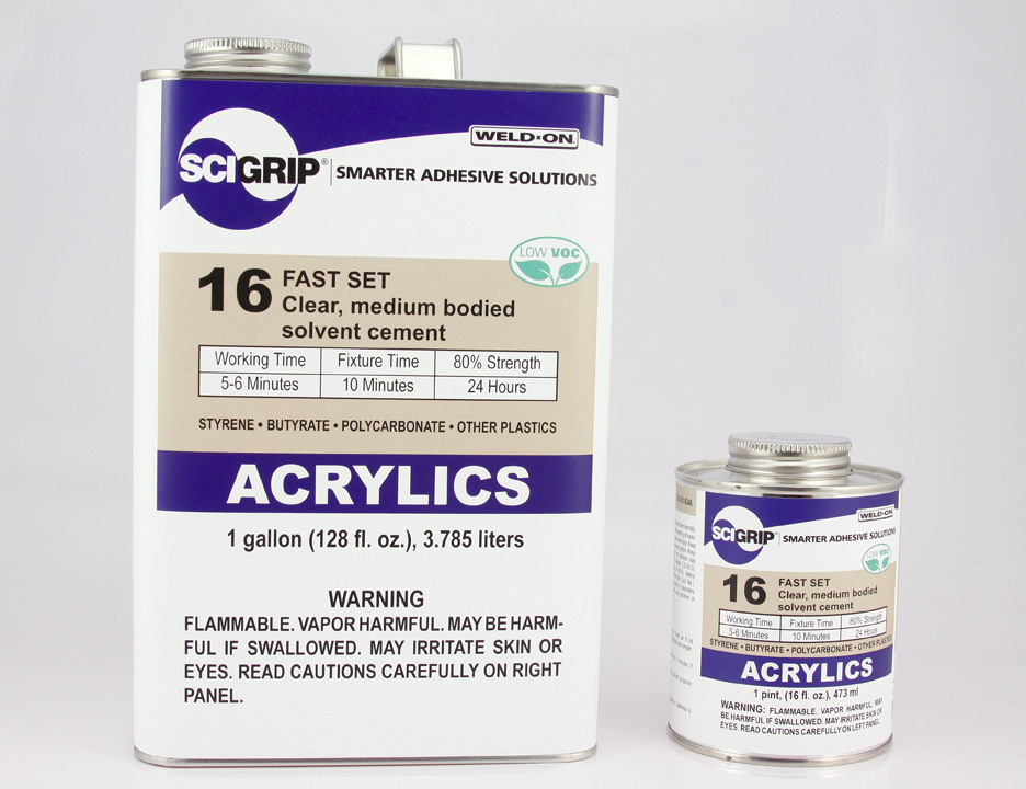 SCIGRIP #16 Fast Set Solvent Acyrlic Cement