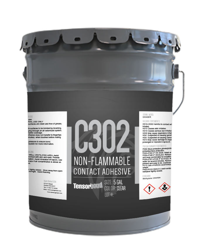 Quin Global C302 Tensorbond NonFlammable Contact Adhesive Chemical